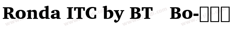 Ronda ITC by BT   Bo字体转换